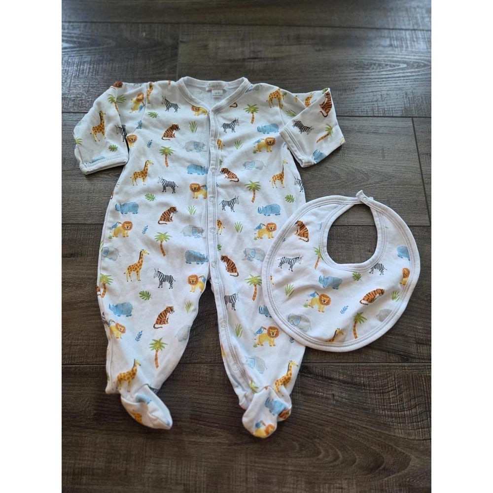 Kissy kissy baby boy footed sleeper 6-9 mos